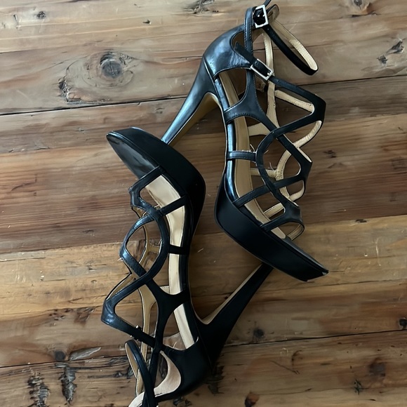 Nine West Caged Strappy High Heels - Picture 3 of 4